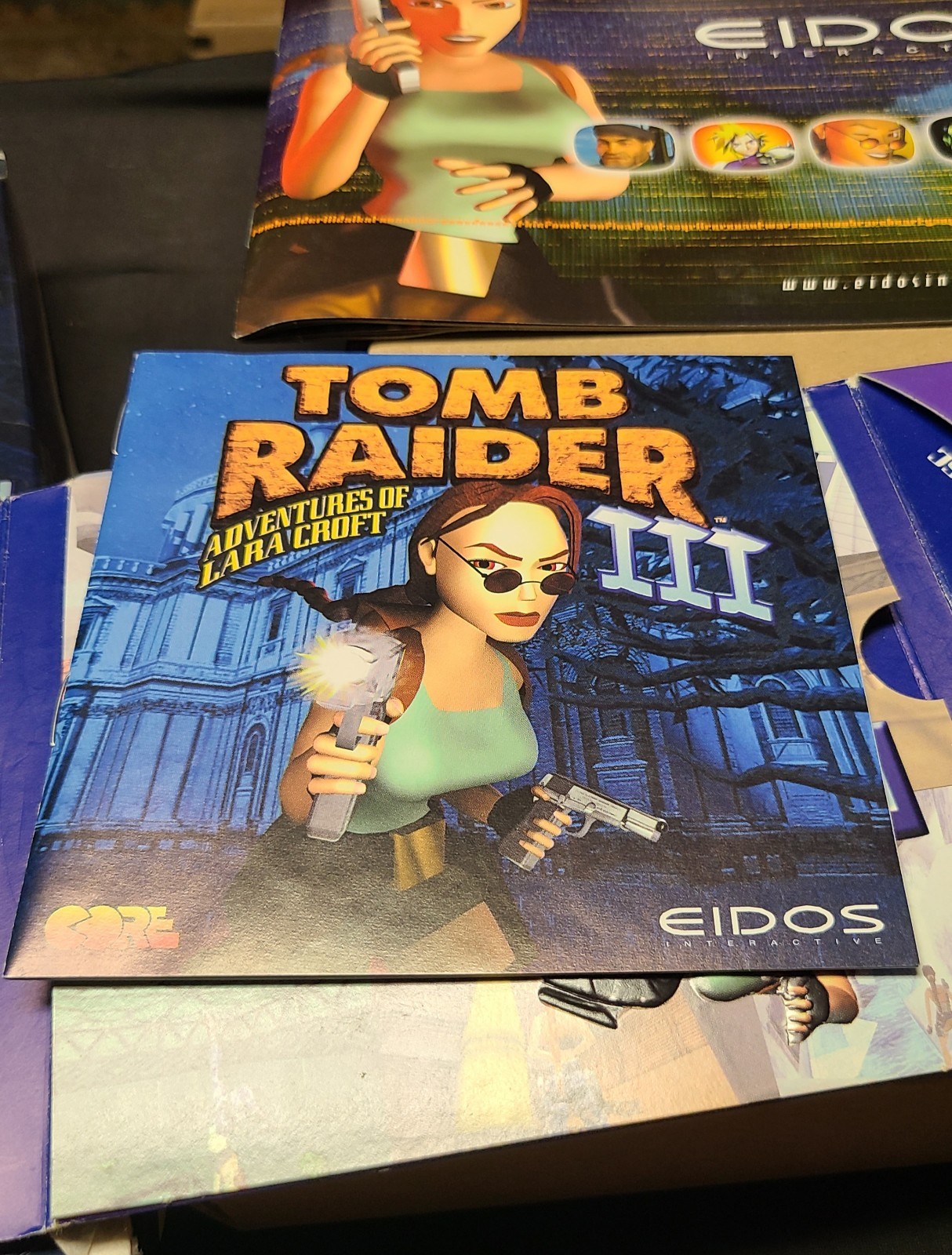 Tomb Raider III (1998) Big Trapezoid Box Vintage PC Windows Game Eidos