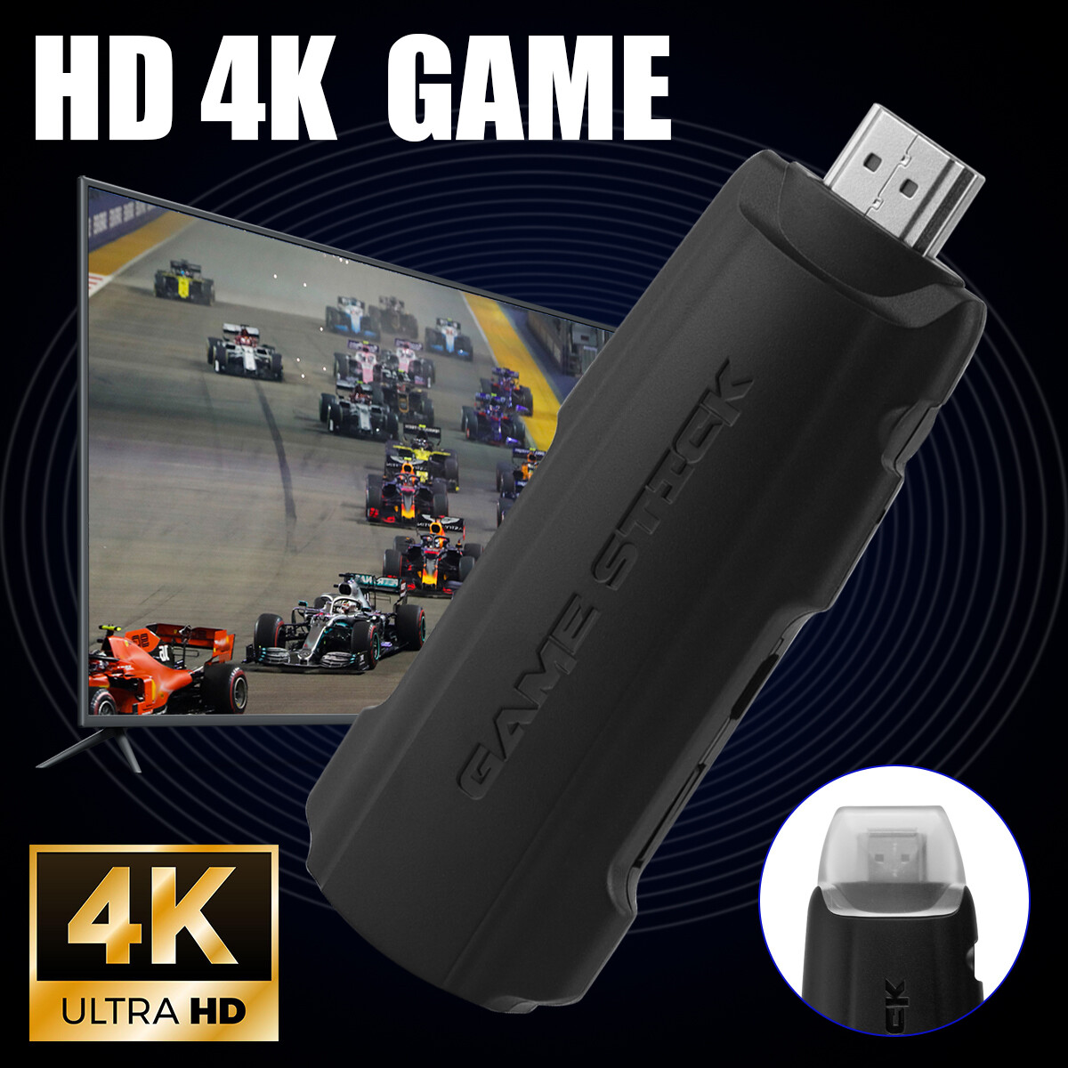 X2 PRO 41000+ Games 4K Game Stick 3D Retro Video Game Console Wireless 128G 2024