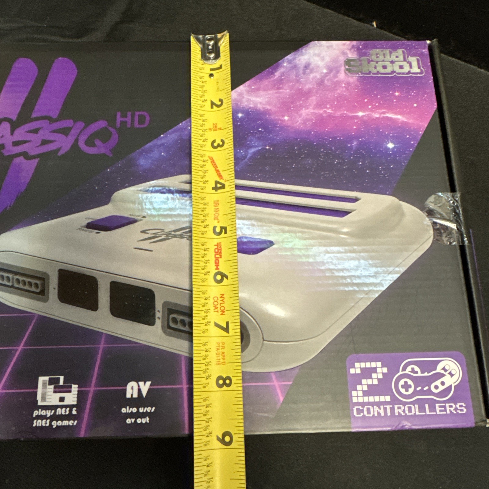 Classiq 2 HD 720p Twin Video Game System Grey/Purple for SNES/NES *OLD SKOOL*