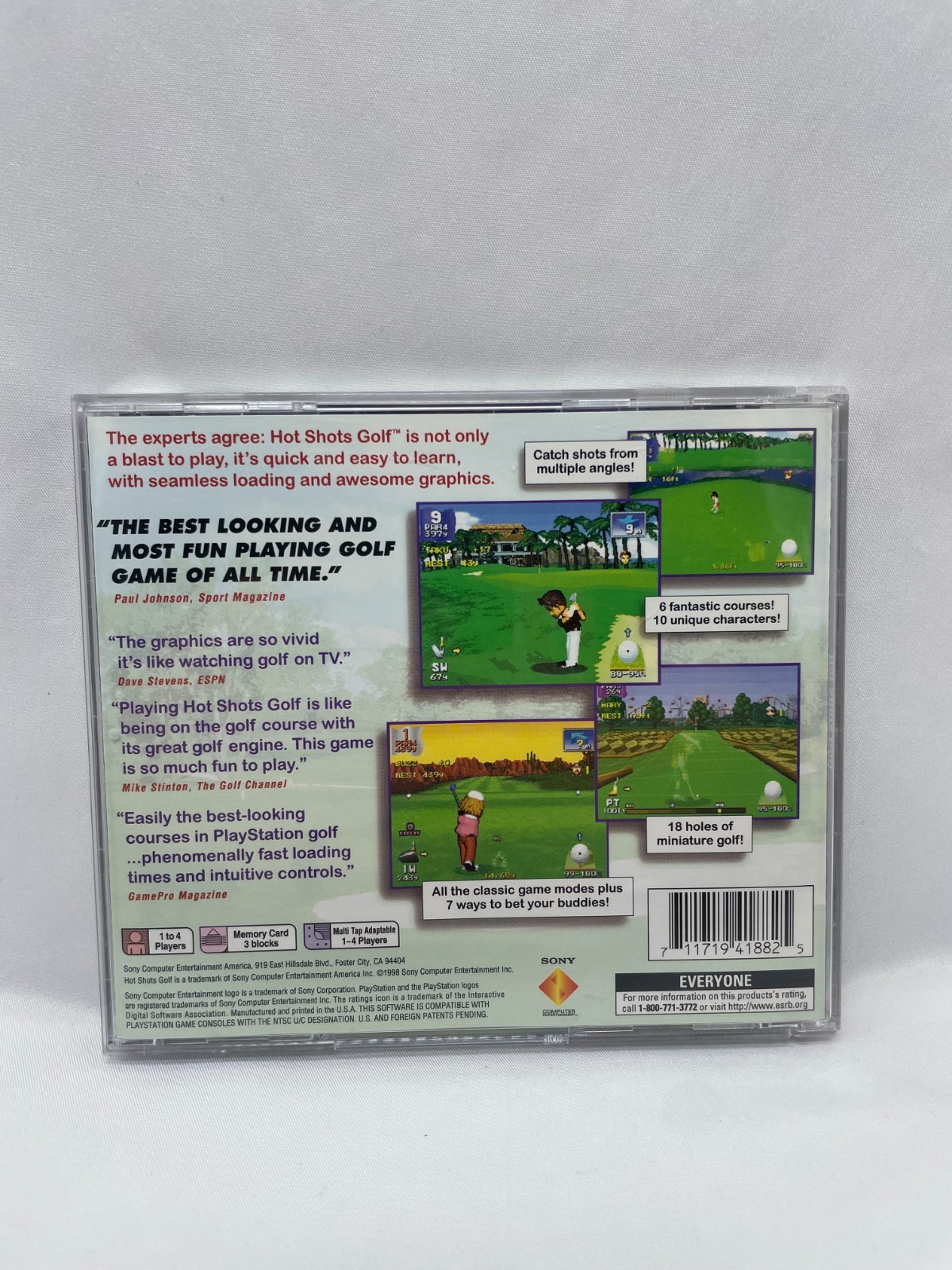 Hot Shots Golf (PS1 Sony PlayStation 1, 1998) Video Game Complete CIB W/ Manual
