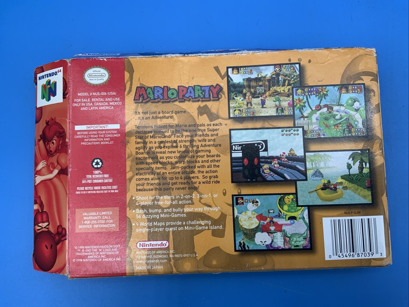Mario Party 1 (Nintendo 64 N64) Complete in Box CIB