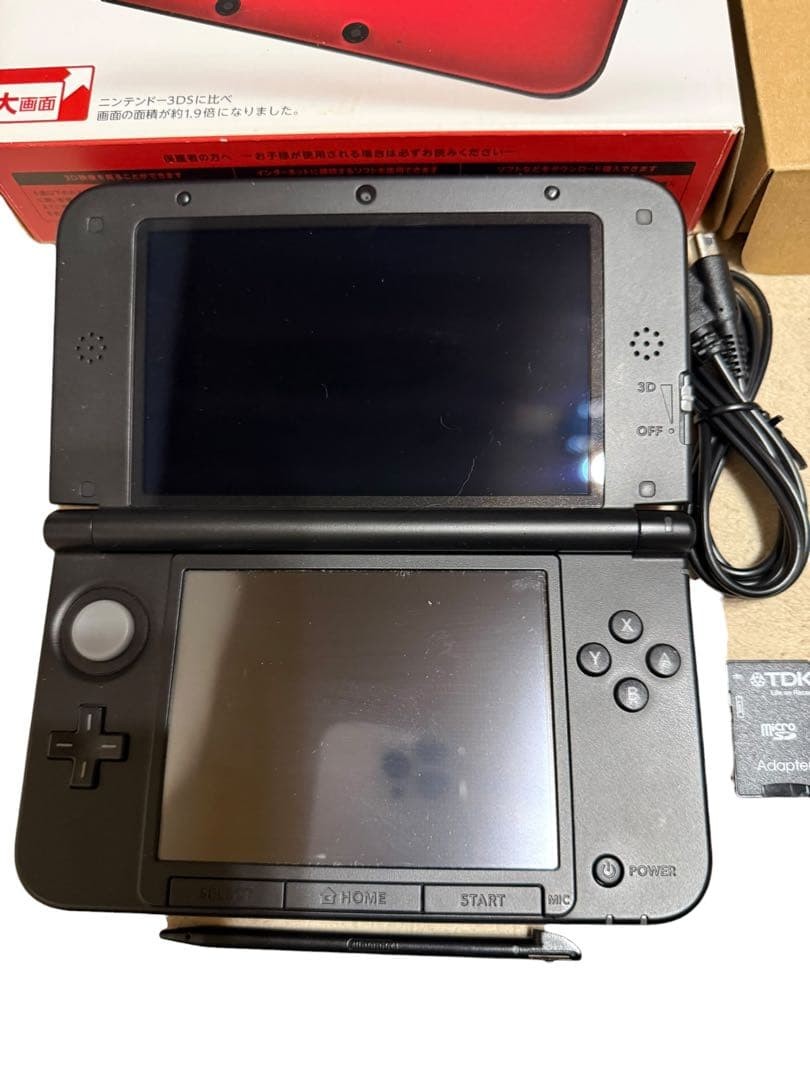 3DS/2DS/DS Within 24 Hours Nintendo 3Ds Ll Red Black Kiwami With Box Japan