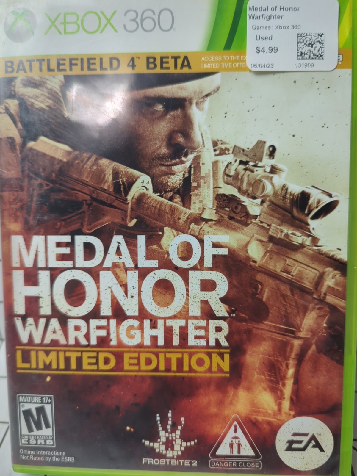 Medal Of Honor Warfighter For Xbox 360 Shooter
