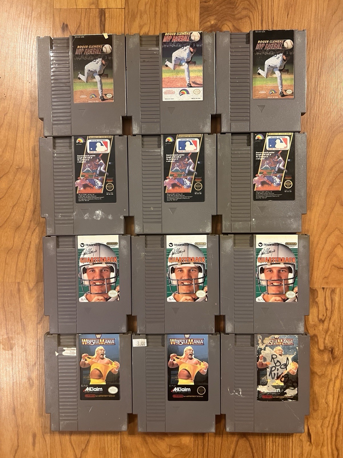 Lot of 12 NES Cartridges – Working Function Unknown – Nintendo