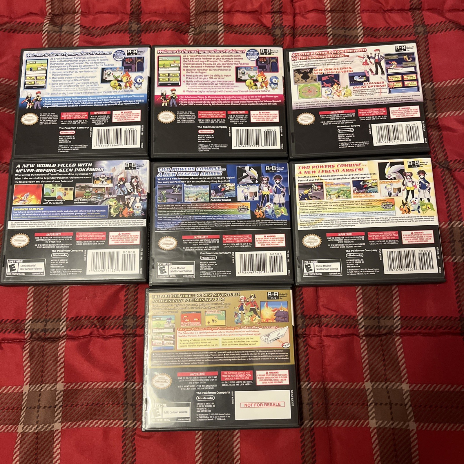 Authentic Nintendo DS Cases w/ Complimentary Pokémon Covers