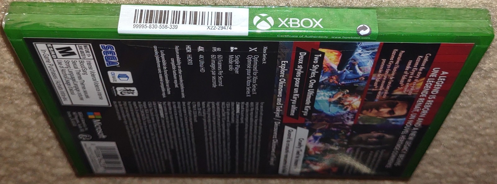 Xbox Series X Yakuza Kiwami 3 and Dark Ties SEGA Brand New Sealed