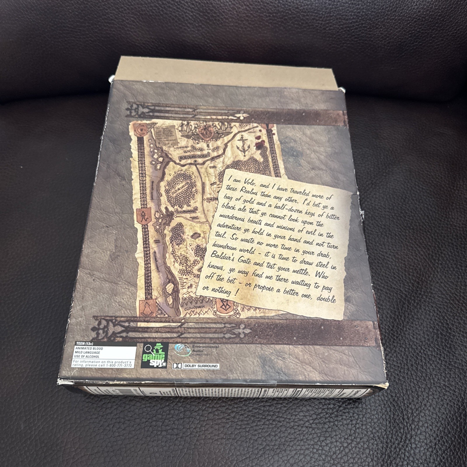 Baldur’s Gate: Forgotten Realms (1998) PC Video Game Big Box 5 CDs CIB