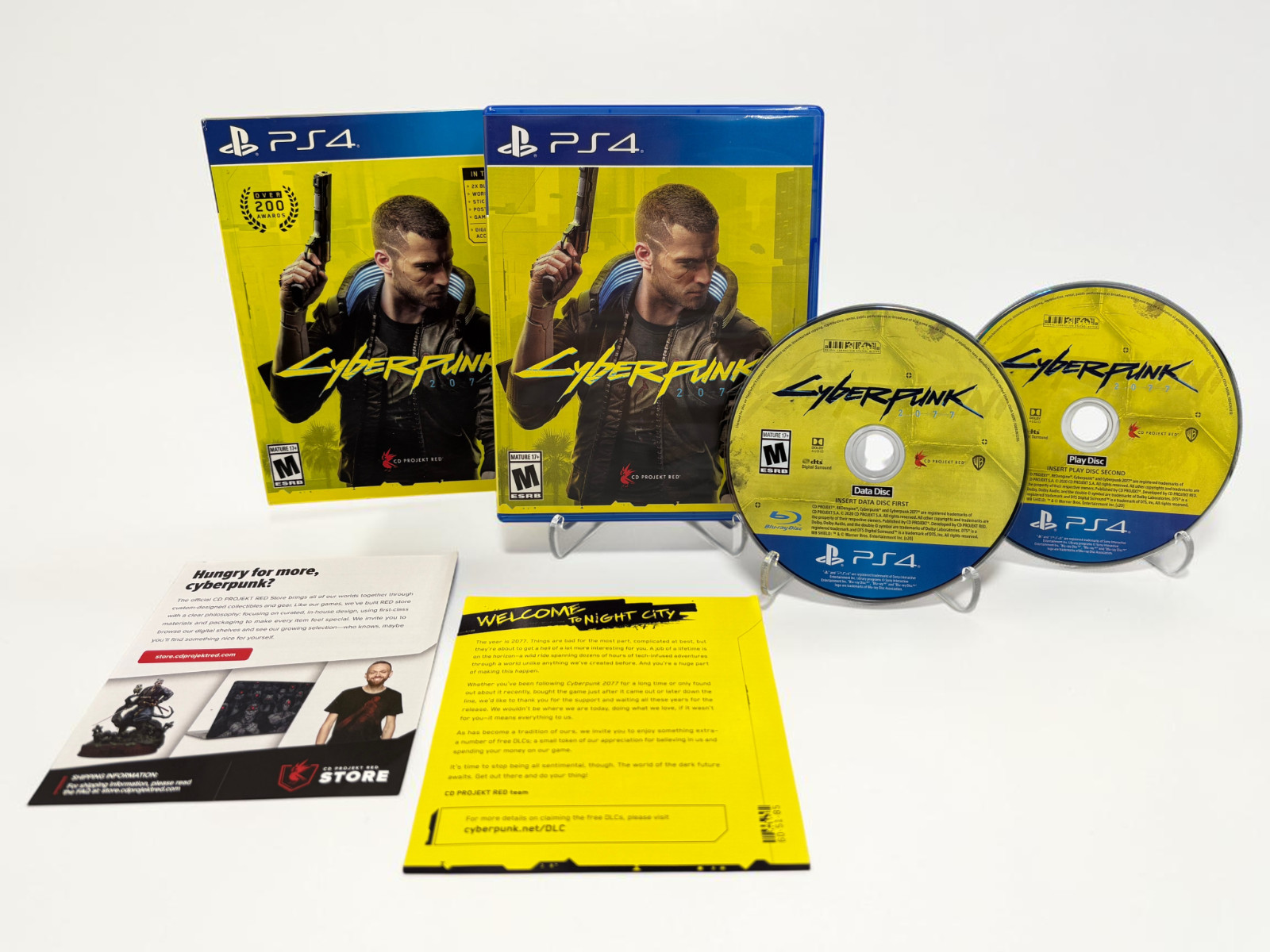 Cyberpunk 2077 – PlayStation 4 PS4 – w/ Slip Cover – Missing Inserts – Tested