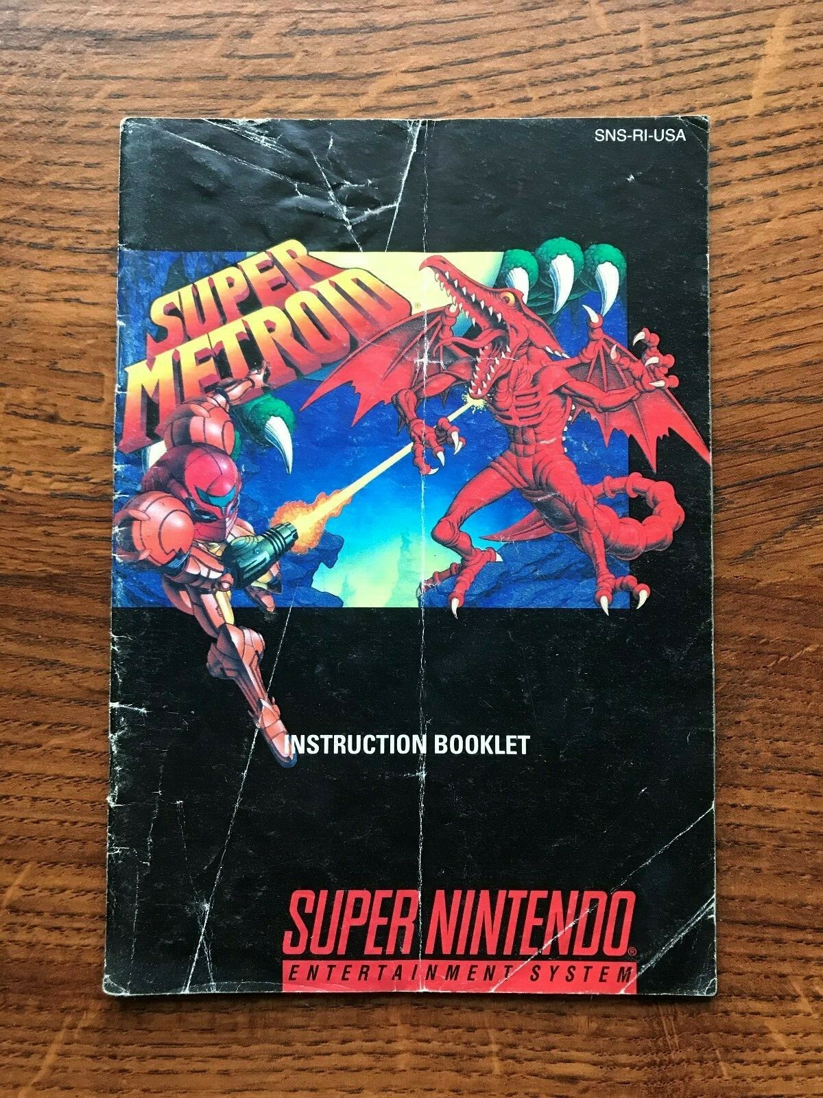 Super Metroid SNES Super Nintendo Instruction Manual Only
