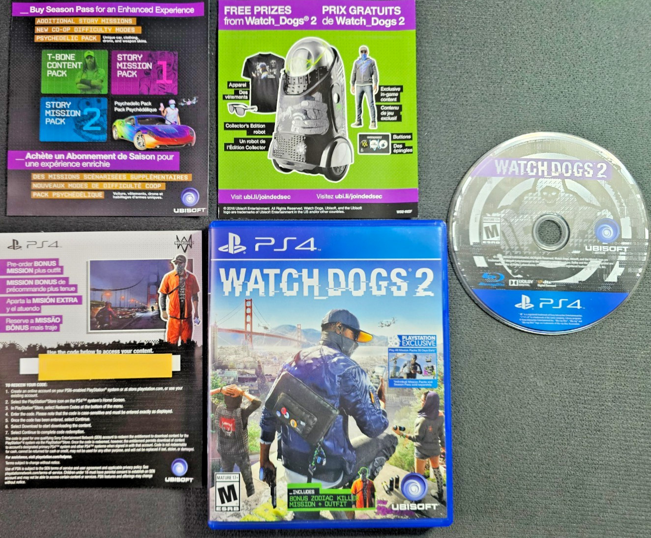 WATCH DOGS 2 – PlayStation 4 – UBISOFT – PS4 Video Game