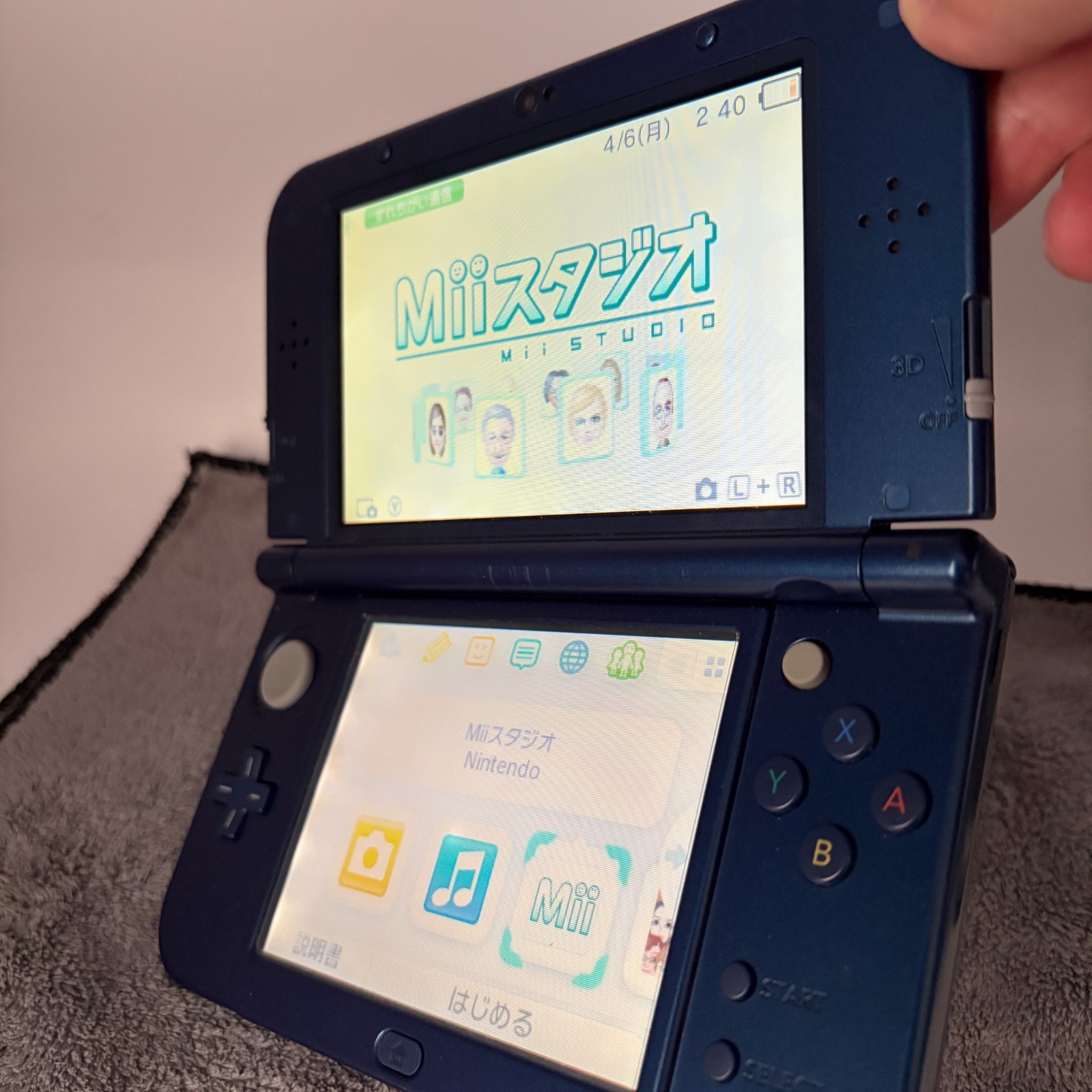 【Excellent5】Nintendo NEW 3DS LL XL Blue Handheld Used Game Console From Japan