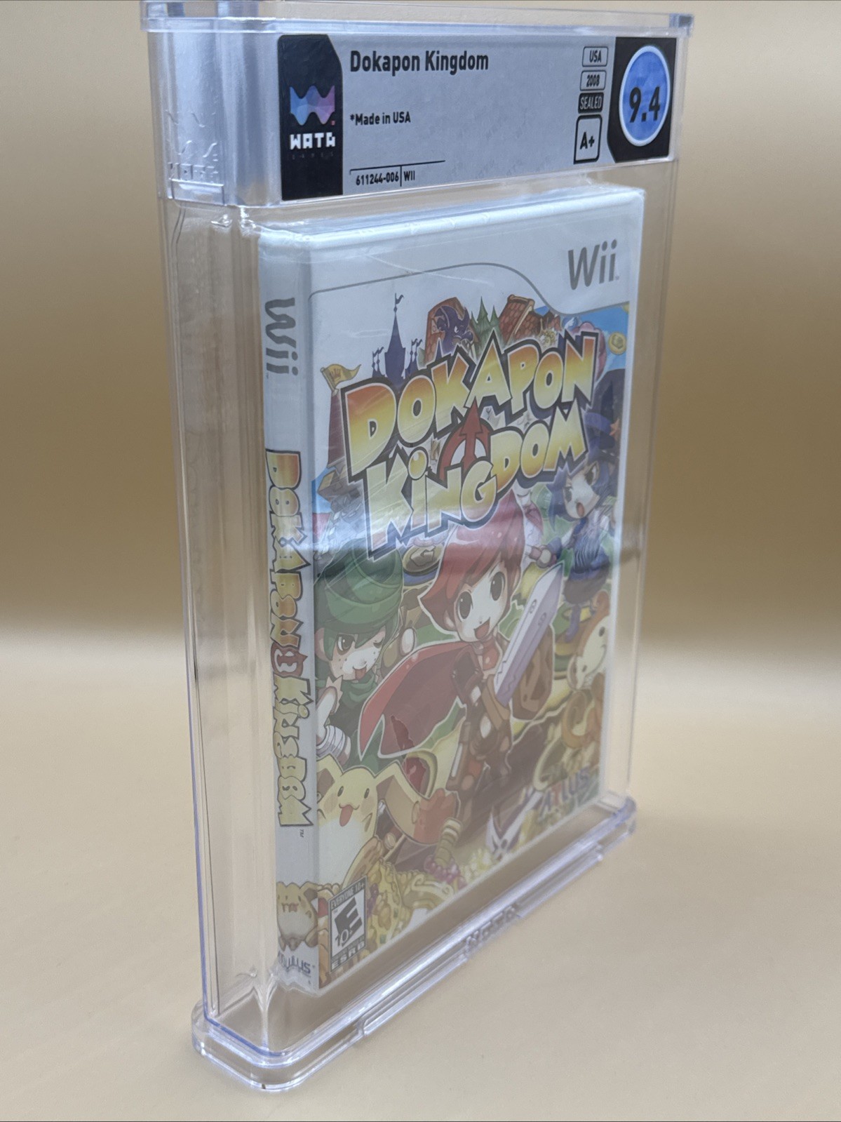 Wii Dokapon Kingdom Wata 9.4 A+ Rare ALTUS Games SEALED GRADED
