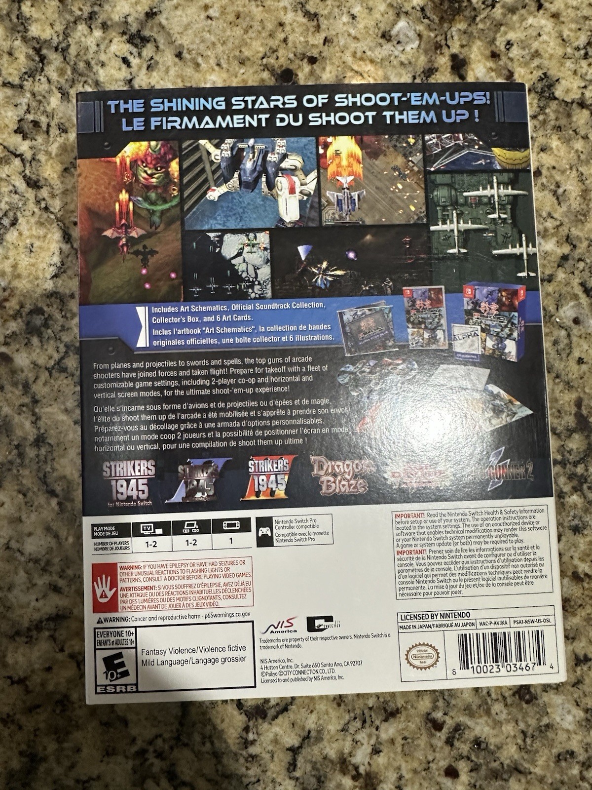Psikyo Shooting Stars Alpha and Bravo for Nintendo Switch Complete in Box