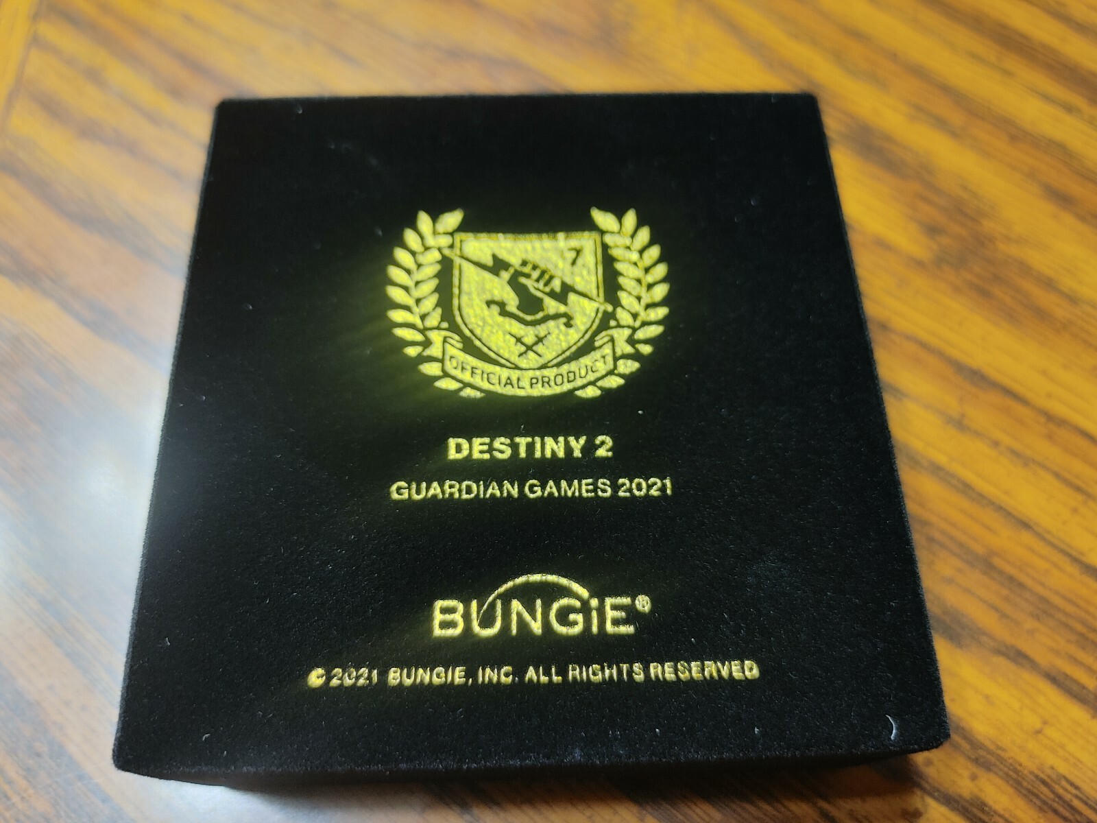 Destiny 2 Guardian Games 2021 Hunter Gold Medal Pin WITH Eye of Midnight Emblem