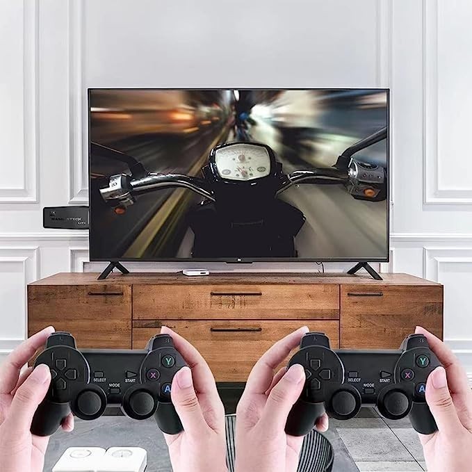 M8 Game Console Built-In 20000 + 64GB Two-Person Wireless Controller 2.4G Stick