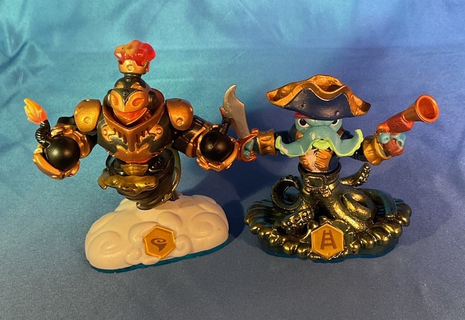 Skylanders Swap Force Lot Wash Buckler Blast Zone Stealth Elf 5 Bottoms