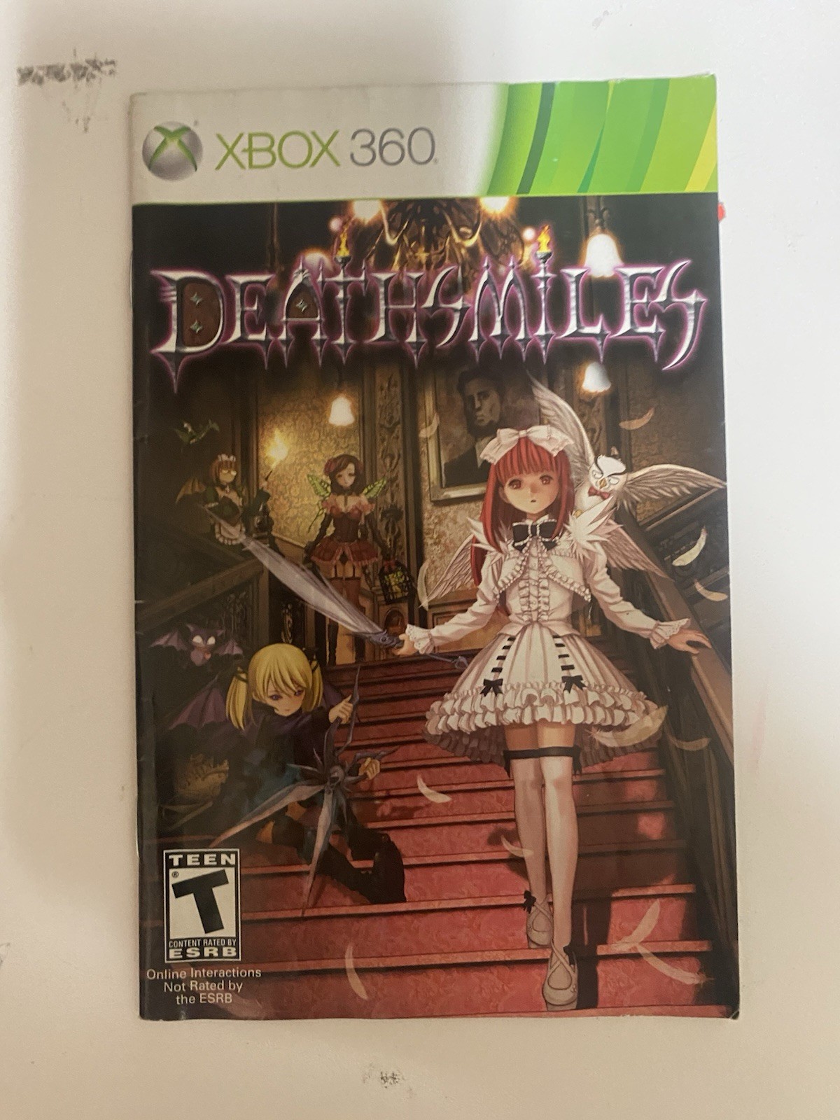 Deathsmiles (Microsoft Xbox 360, 2010) Authentic Game Manual