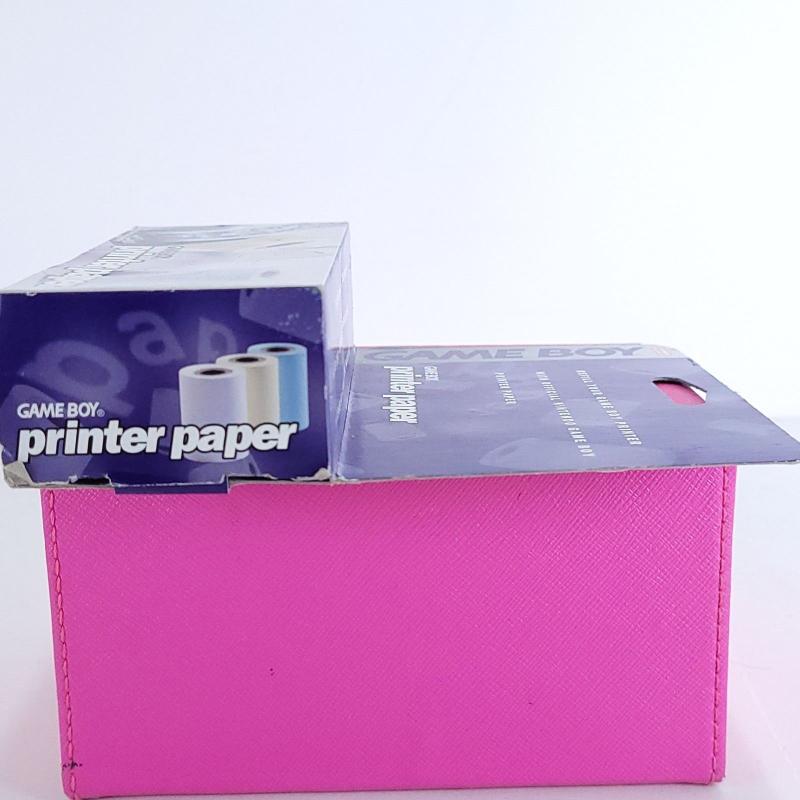 Game Boy Printer Paper 2 Boxes 4 Sealed Rolls (2 White + 2 Yellow) Missing Blue