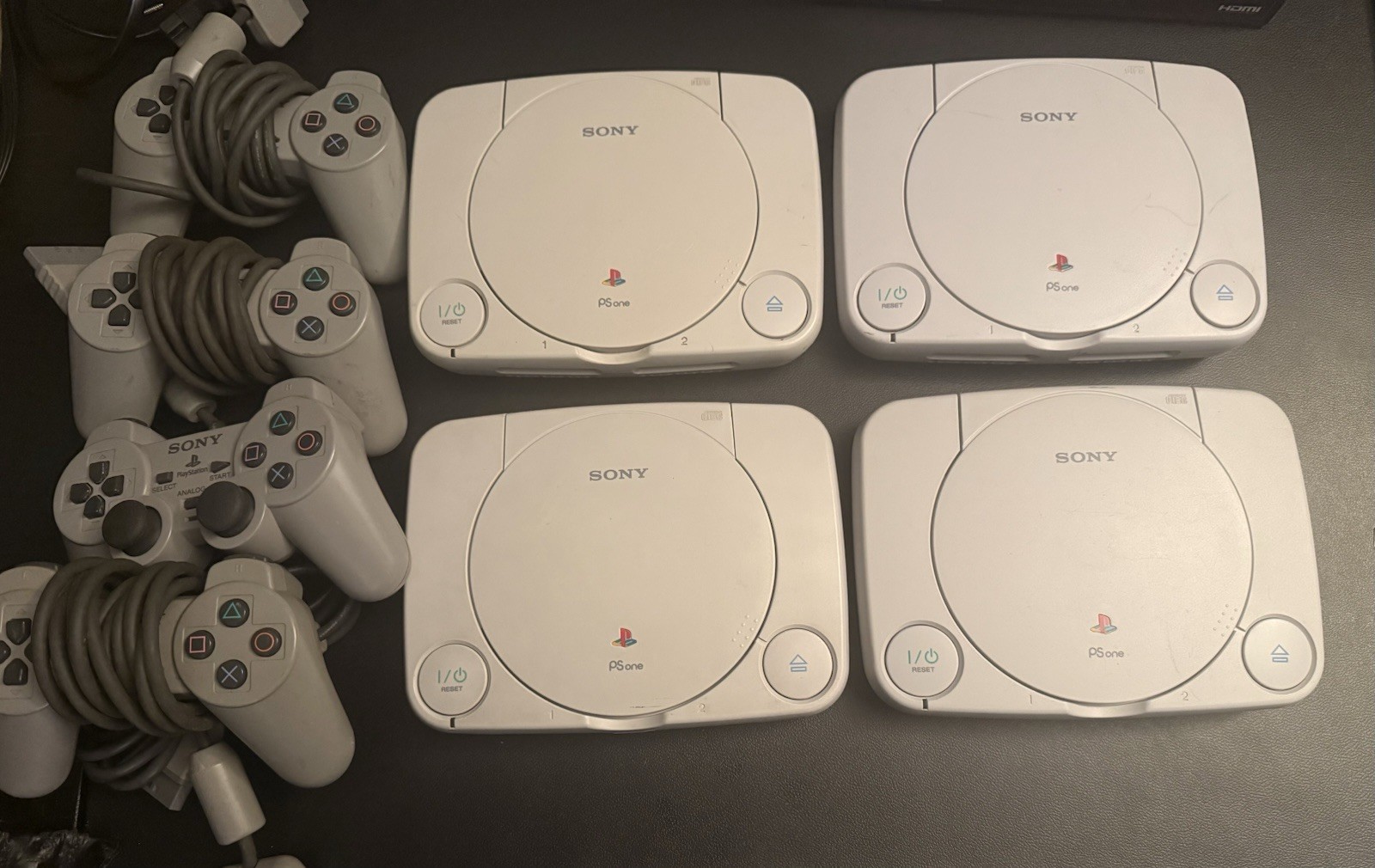 Sony PlayStation PS1 Slim White Console Comes With Controller And Cords TESTED