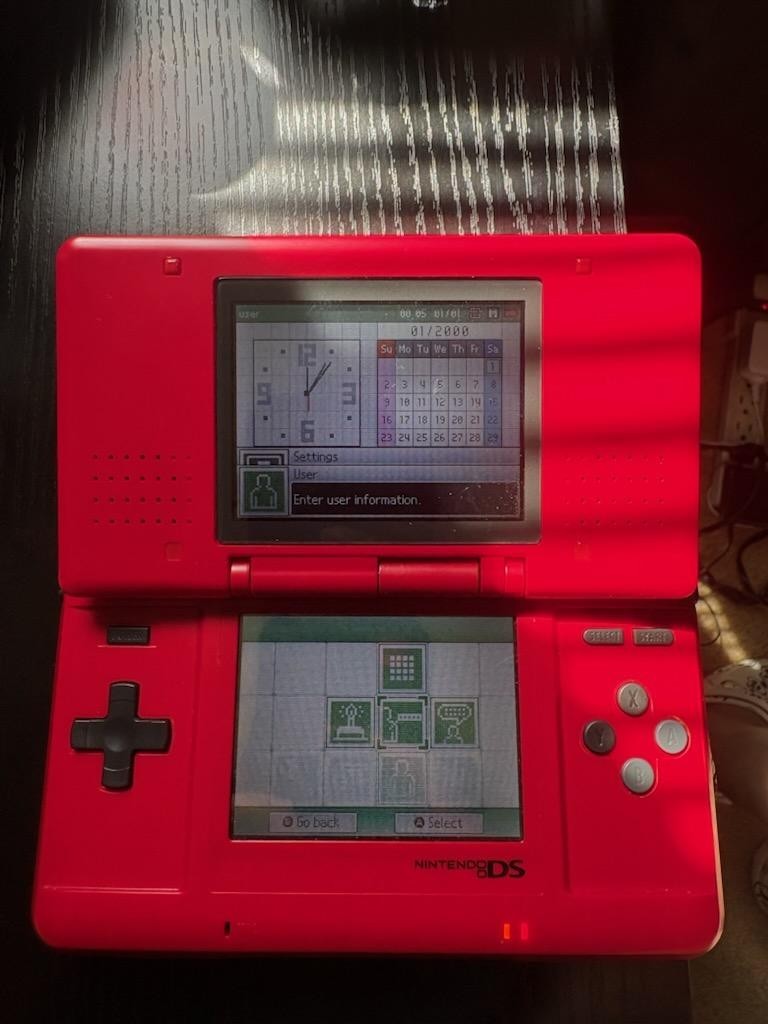 Nintendo DS System With Case, Charger, 4 Games Ex Condition