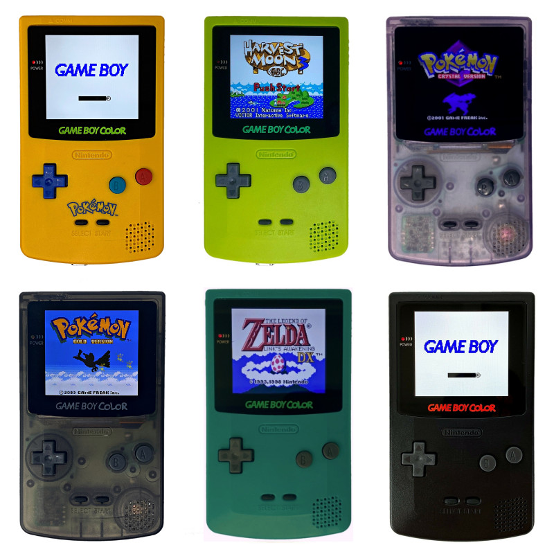 Game Boy Color AMOLED OLED Custom Game Console with Touch Control GBC Gameboy