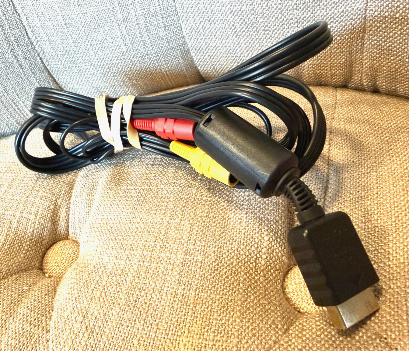 Genuine Official OEM RCA AV Sony Playstation 1 2 3 PS1 PS2 PS3 Audio Video Cable