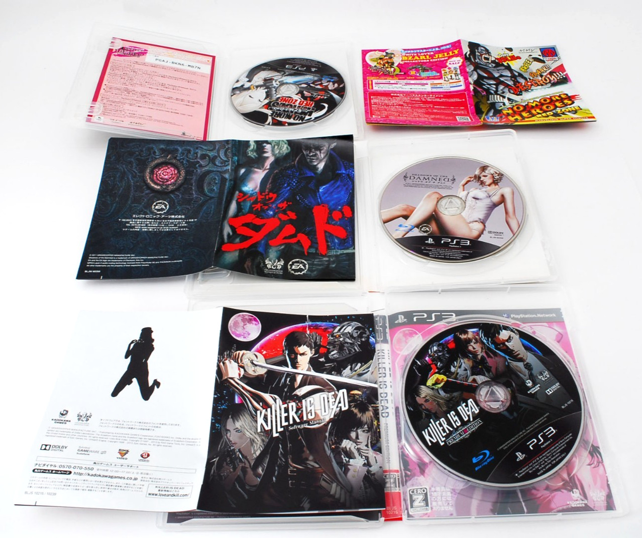 Sony PS3 Lollipop Chainsaw Premium Edition Onechanbara No More Heroes 6games JP