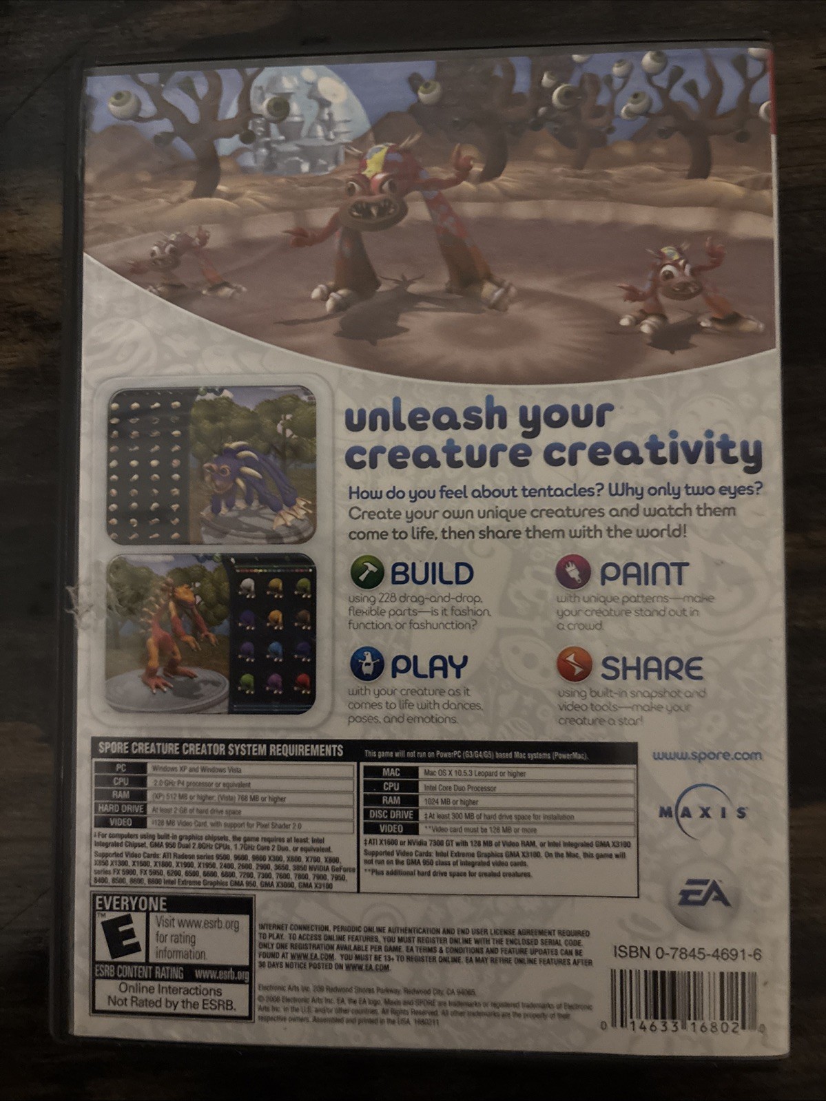 Spore Creature Creator (Windows/Mac) PC CD-ROM Game