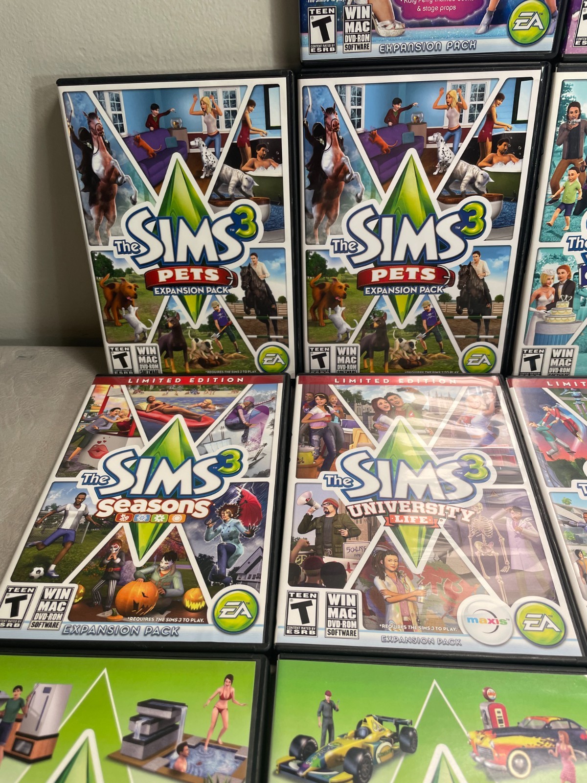 The Sims 3 PC Mac Lot of 22 Expansion Stuff Packs Limited Editions Medieval