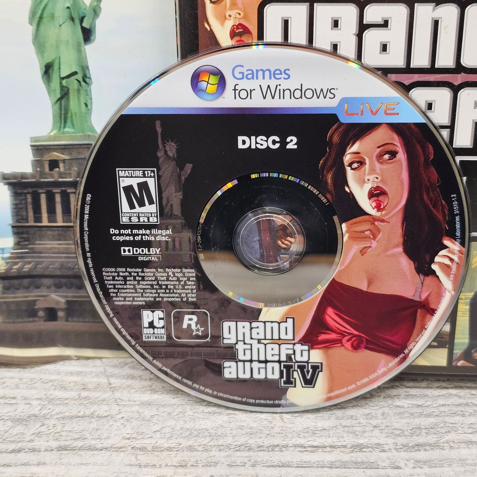 Grand Theft Auto IV Windows PC No Product Key Untested No Scratches