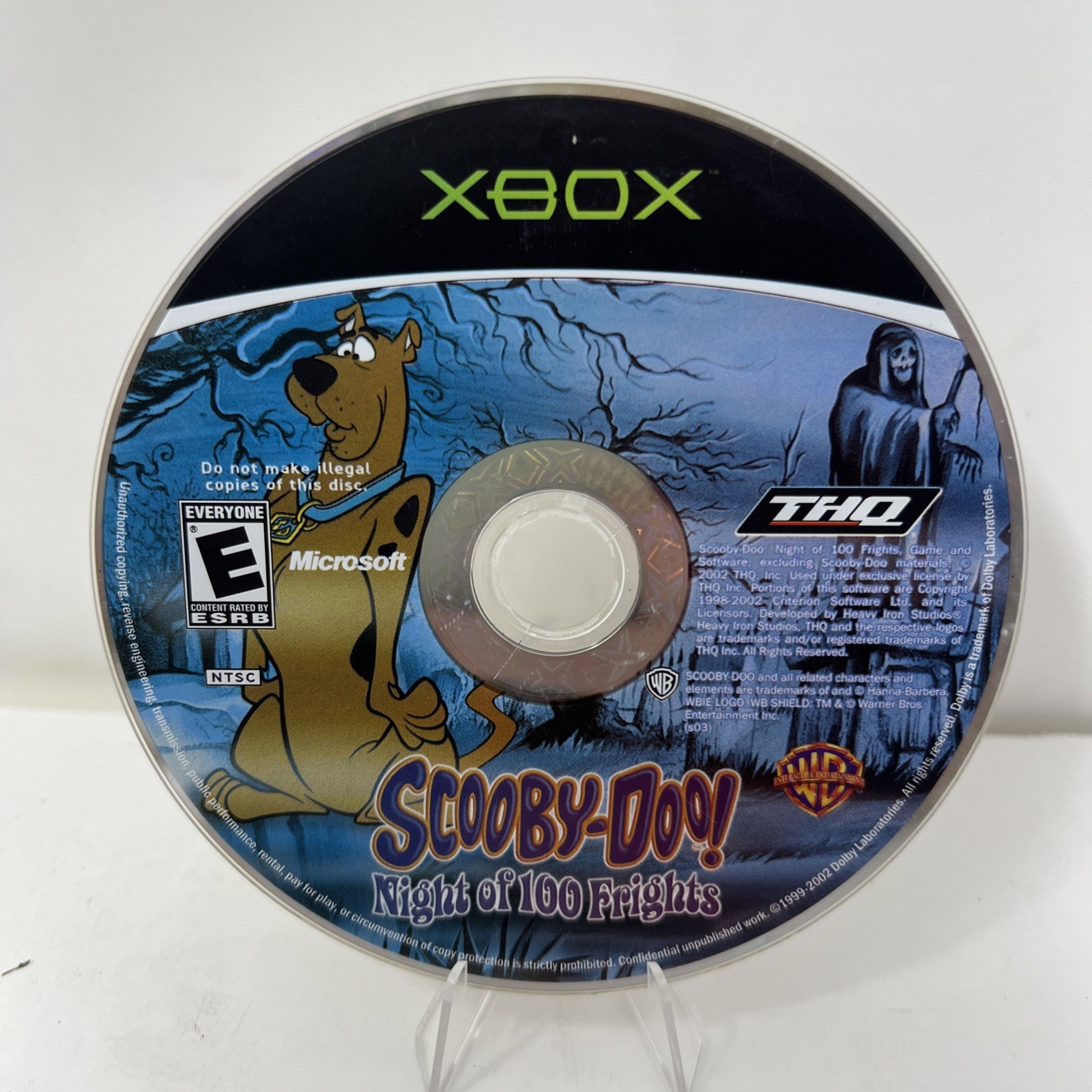 Scooby-Doo Night of 100 Frights 2002 Microsoft Xbox Authentic Disc Only. Works!