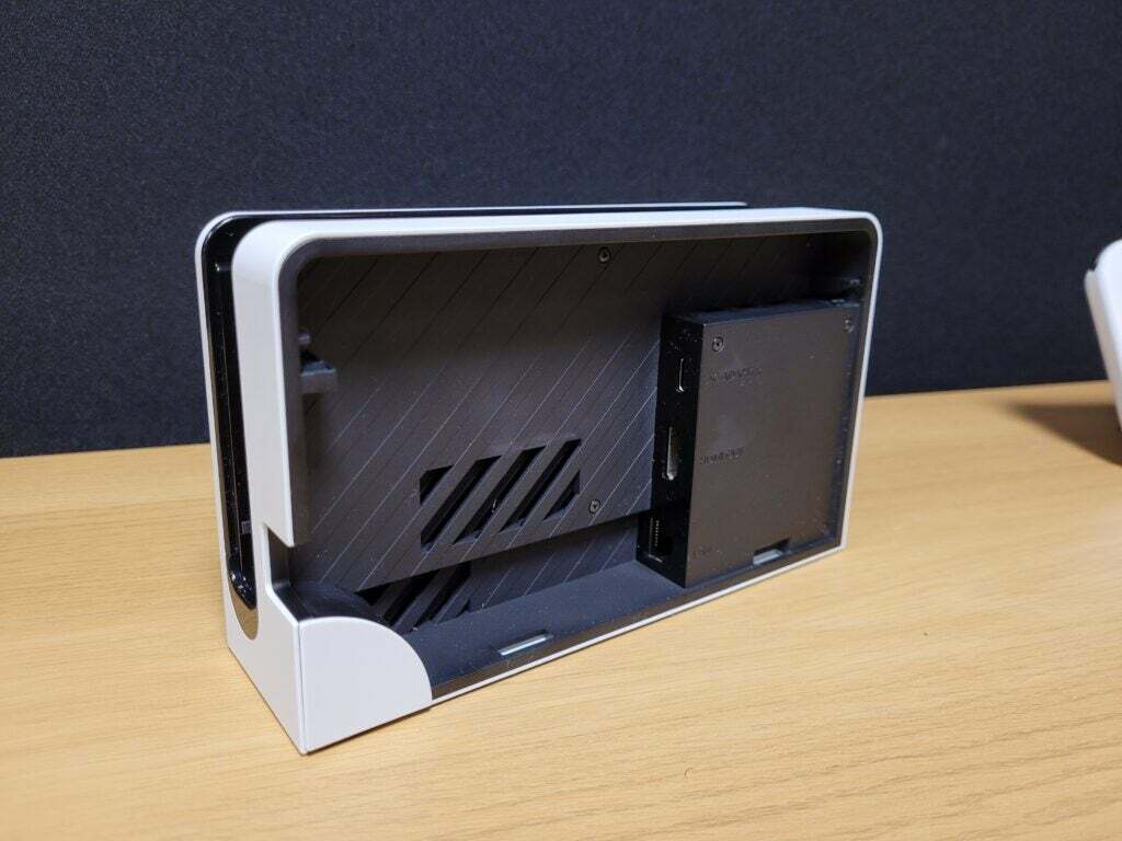 NEW WHITE OLED DOCK CABLE ONLY To Connect Another TV The Nintendo Switch Console