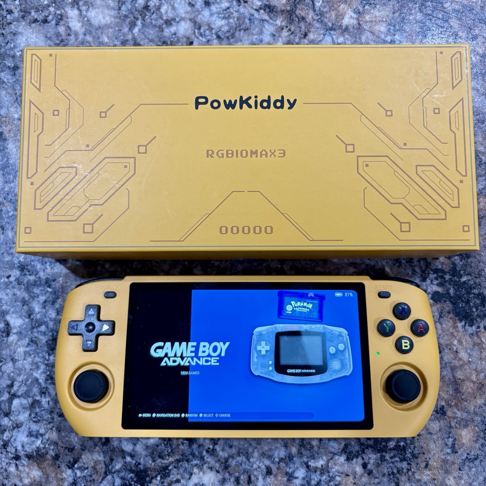 New PowKiddy RGB10MAX3 Retro Gaming Handheld New 64GB Card Custom Ready To Play
