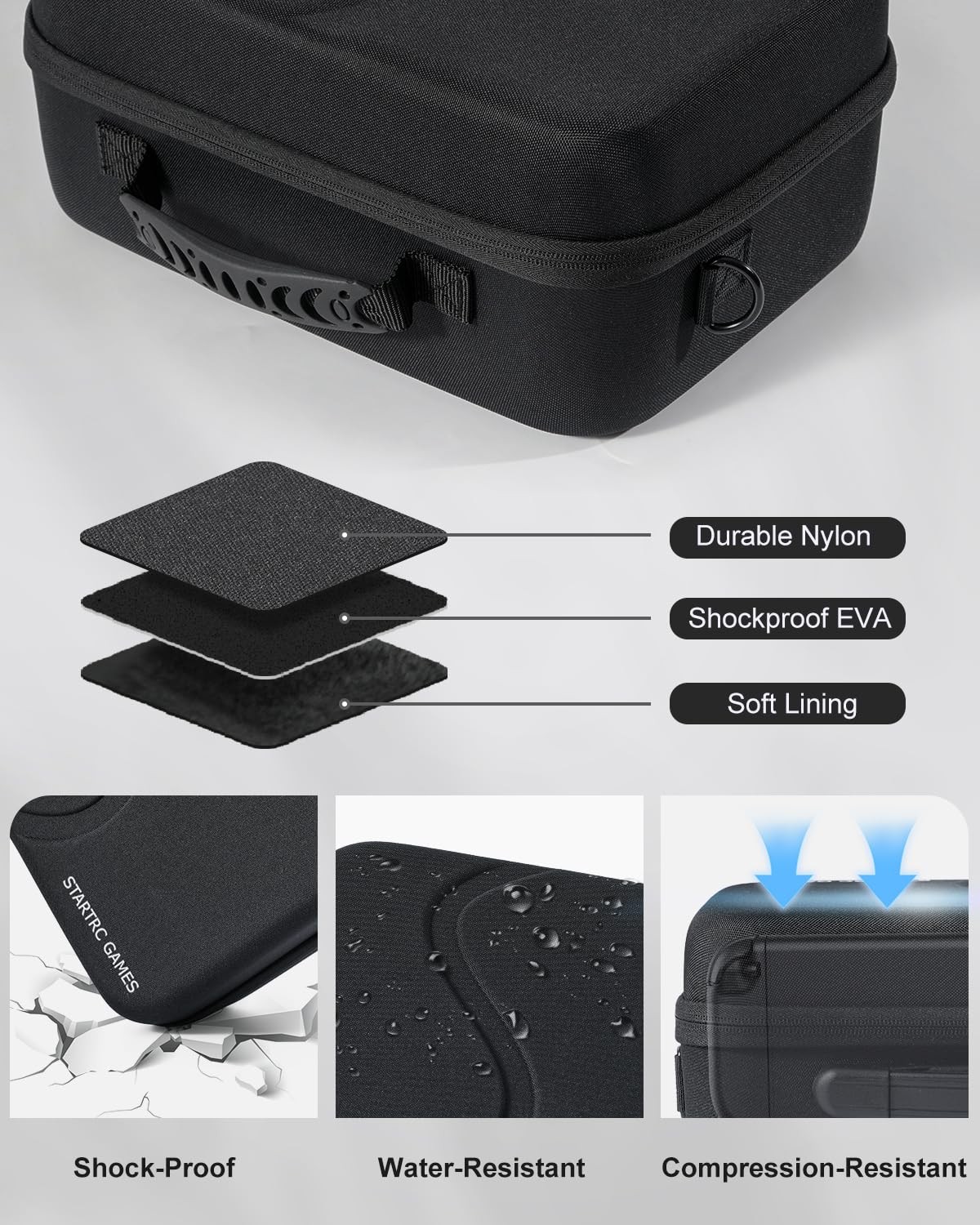 Carrying Case Hard Shell Travel Carry Bag for Nintendo Switch 2 All in One Case