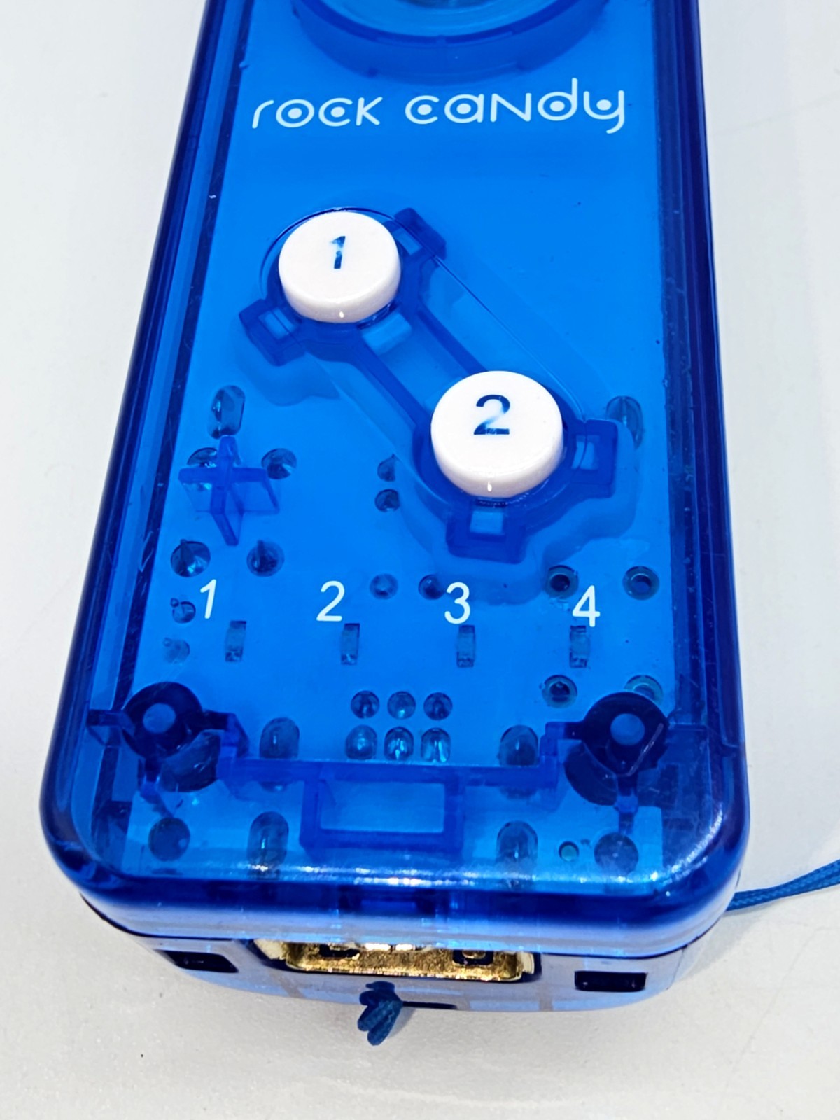 Rock Candy Wireless Controller for Nintendo Wii Blue Translucent PDP Remote