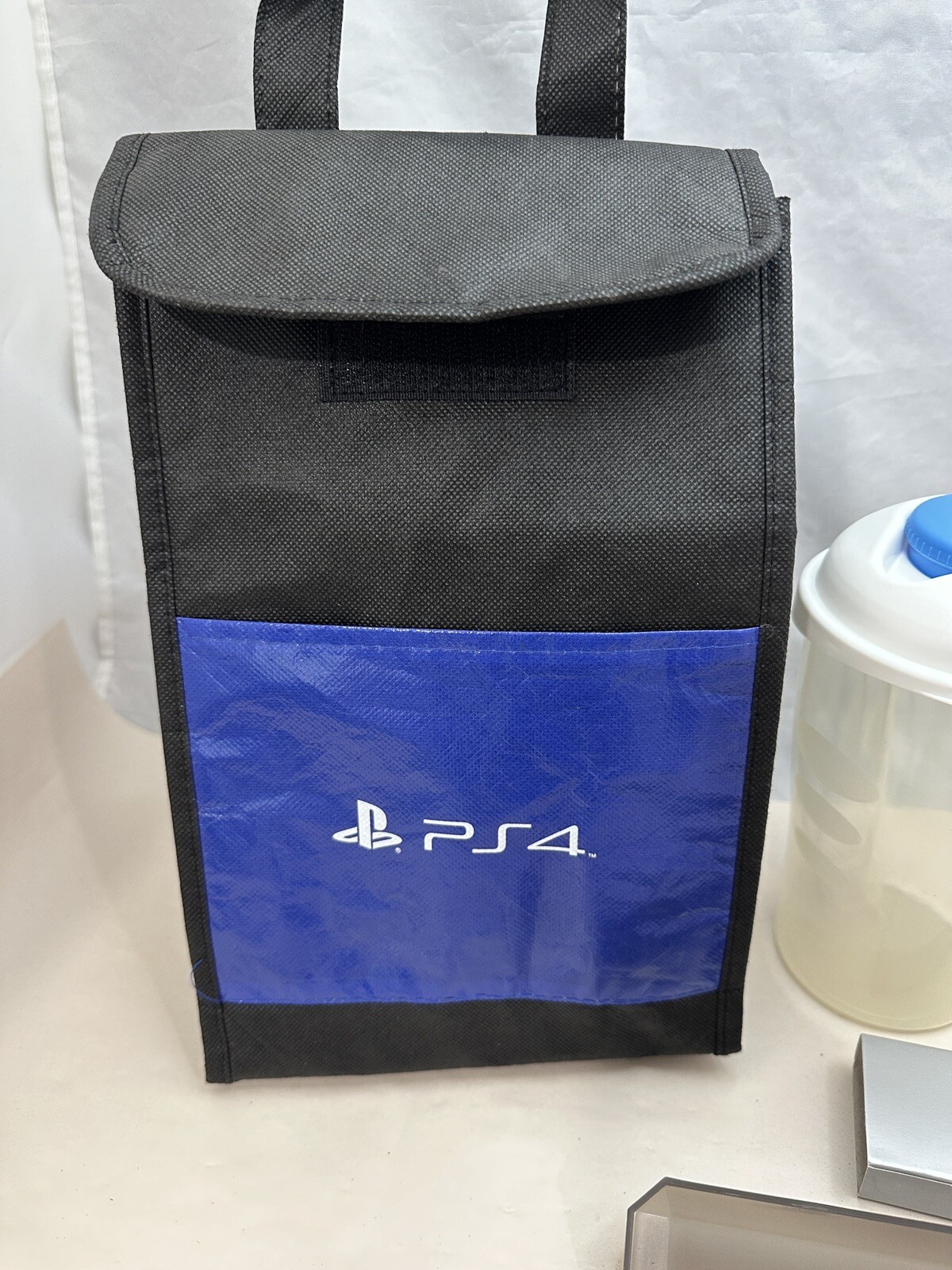 Sony Playstation Promo Lot- Light Up Pen w/Case Blue Light, PS4 Lunch Bag, More!