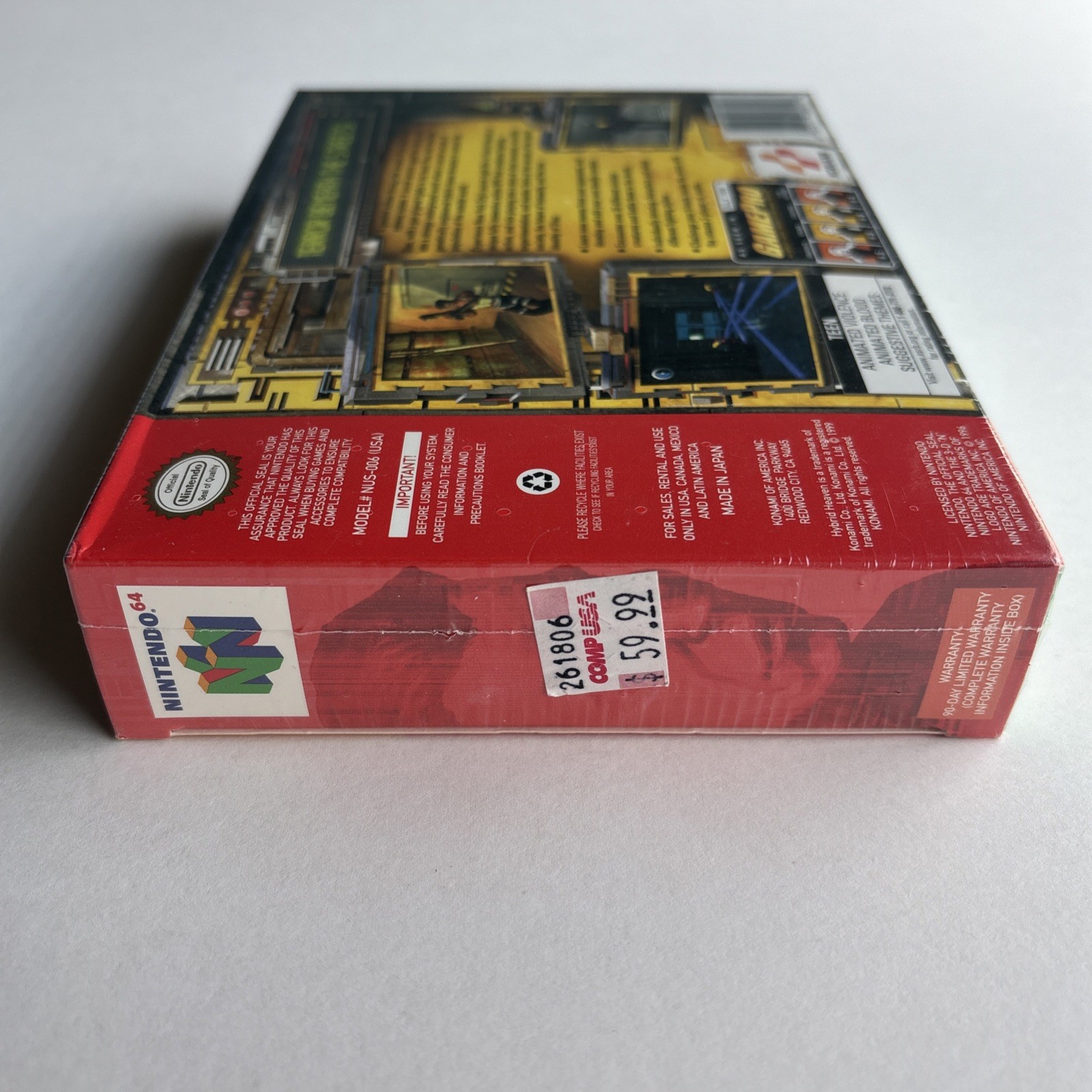 New Hybrid Heaven Nintendo 64 N64 Authentic Factory Sealed Box WATA VGA CGC PSA