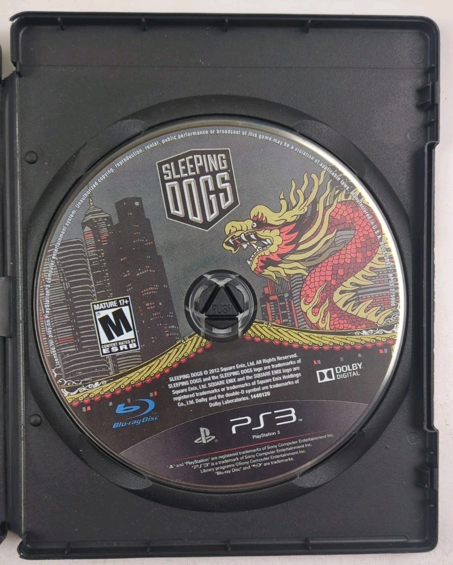 Mafia II 2 & Sleeping Dogs PlayStation 3 PS3 2 Game Crime Bundle Lot Shooter