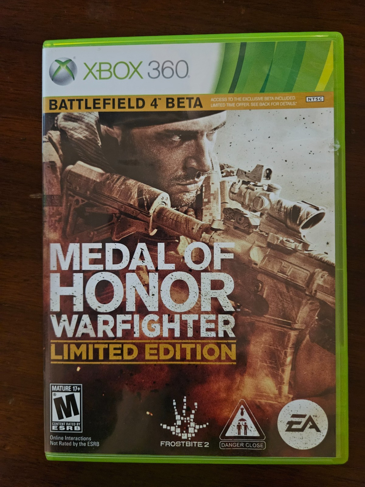 Medal of Honor warfighter(limited edition)-Xbox360 Game/No Manual/Tested&Cleaned