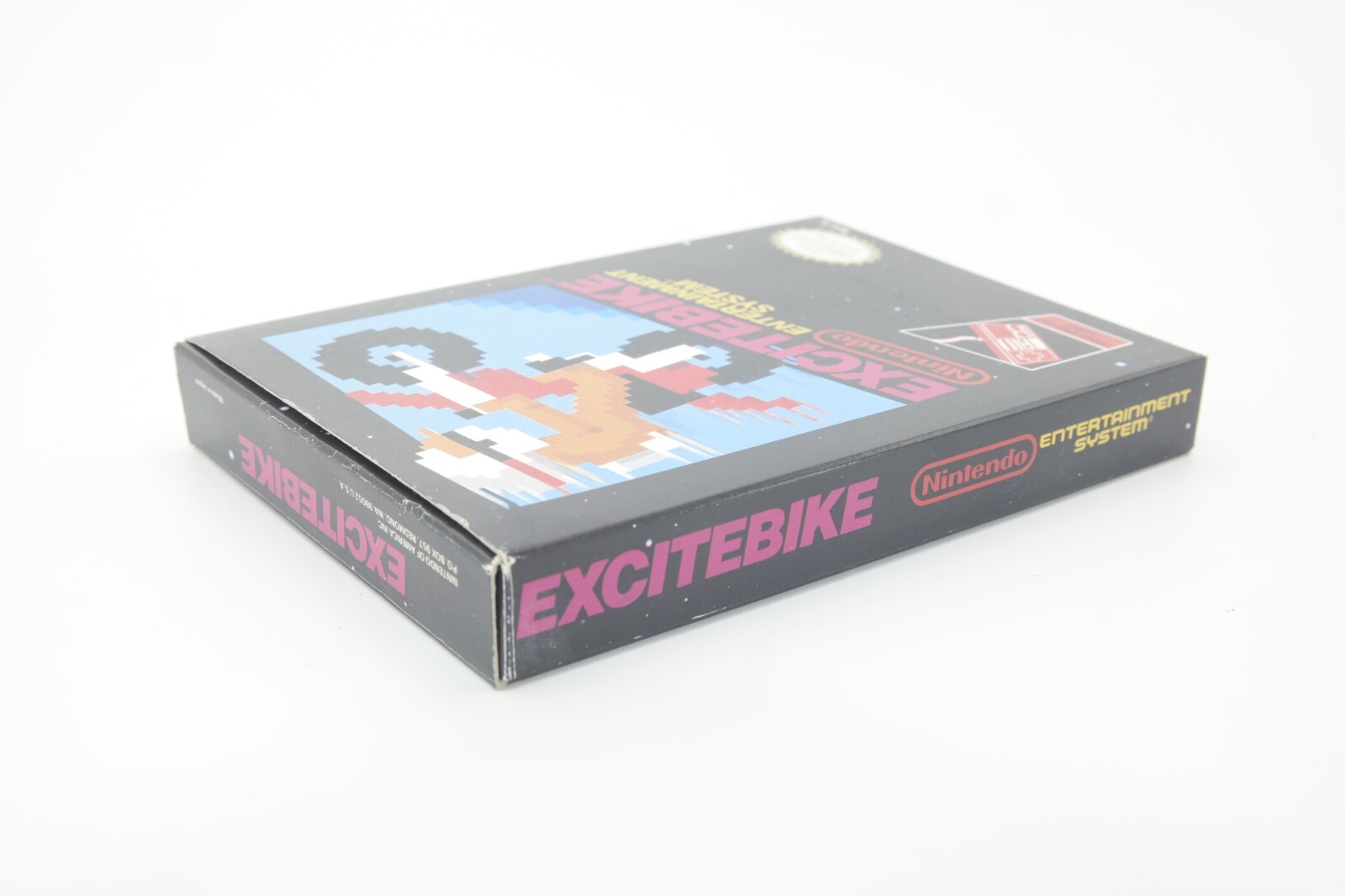 Excitebike Black Box NES Nintendo 1985 CIB game-box-docs-sleeve EXC -oval seal
