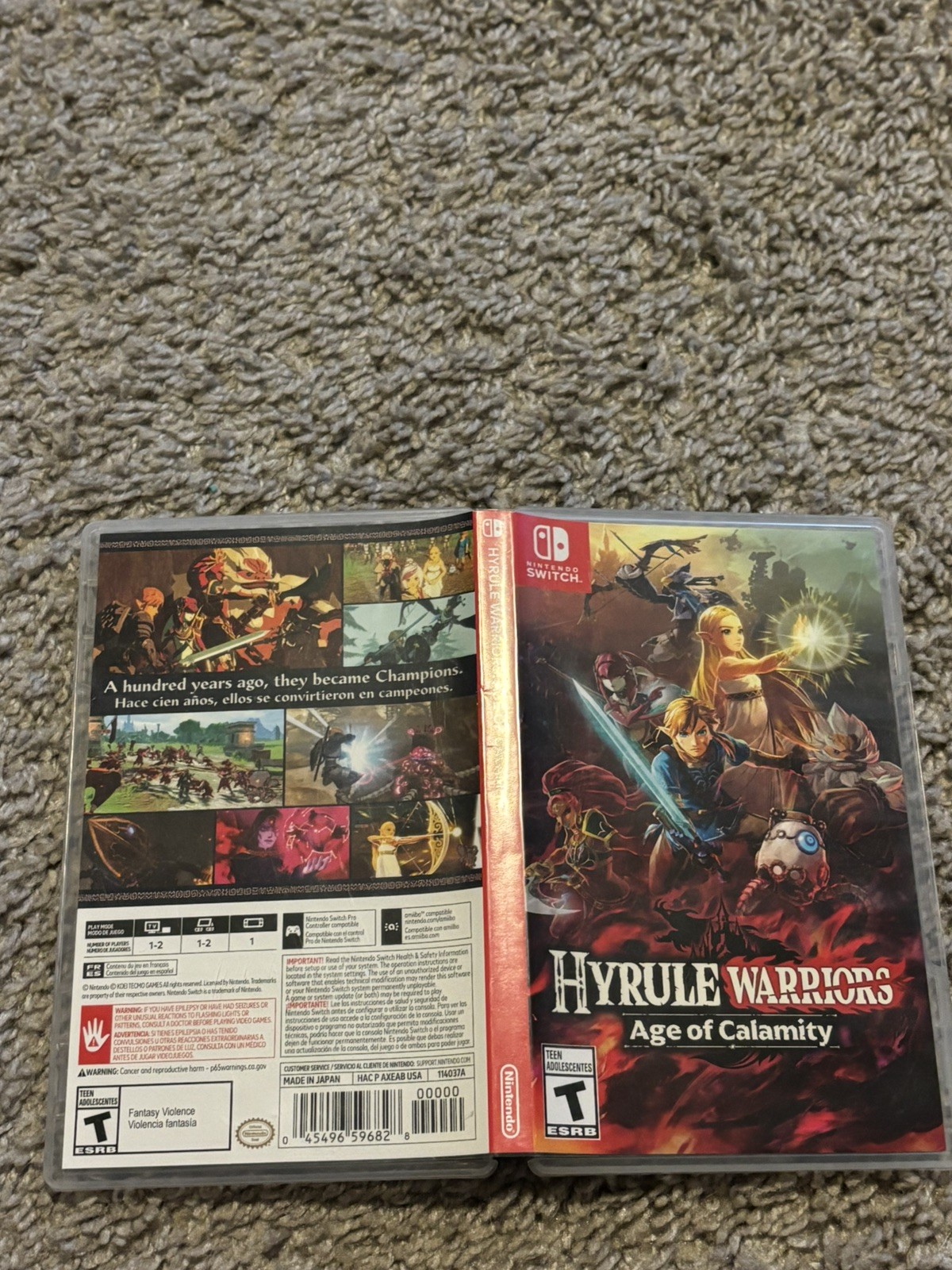 Hyrule Warriors Age of Calamity Zelda Nintendo Switch Complete CIB Tested