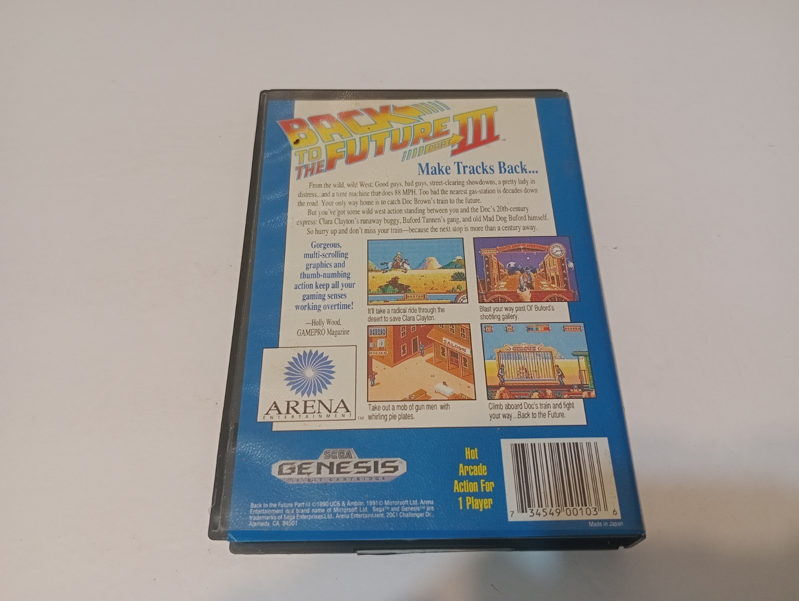 Arena Entertainment Back to the Future Part III (Sega Genesis) 1991 Boxed