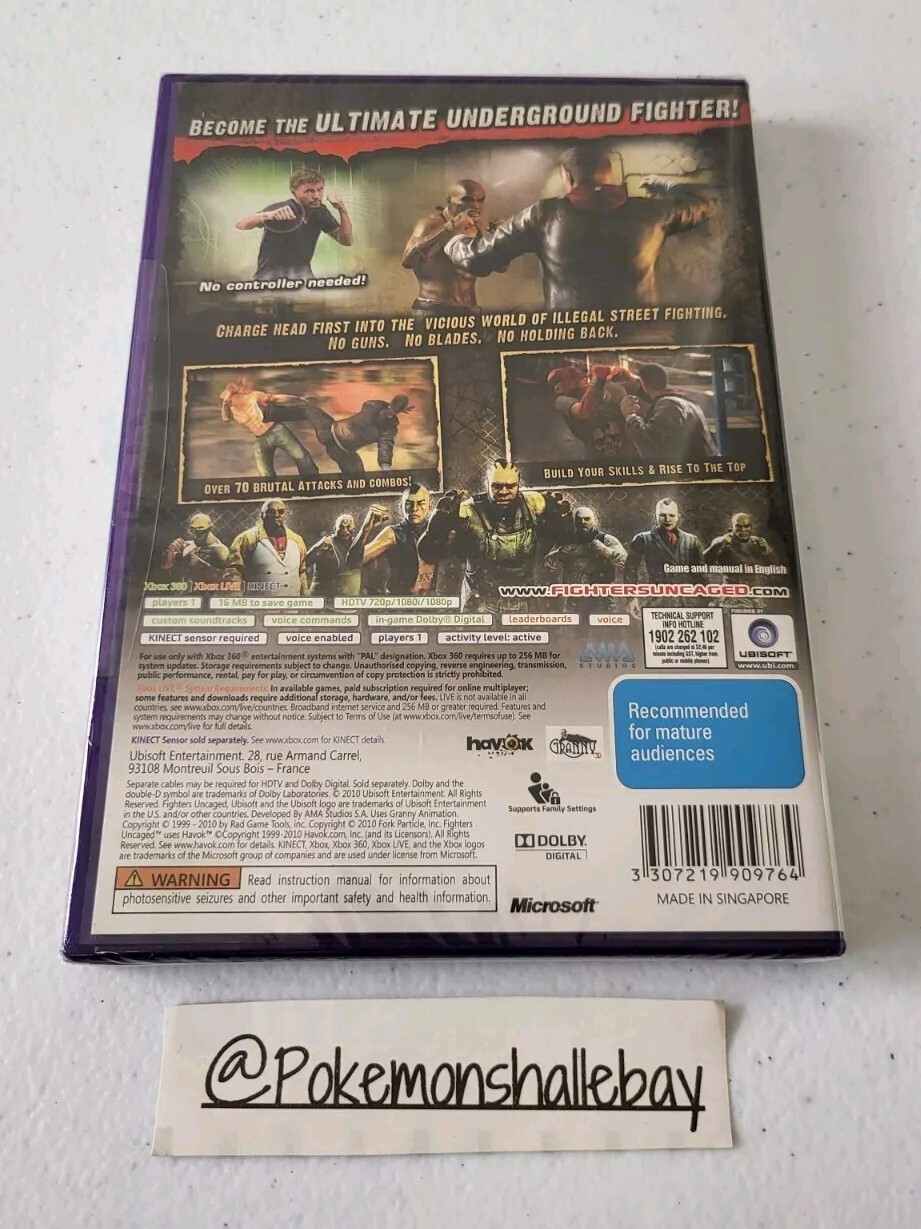 Fighters Uncaged – Microsoft Xbox 360 Game *BRAND NEW/SEALED – PAL*