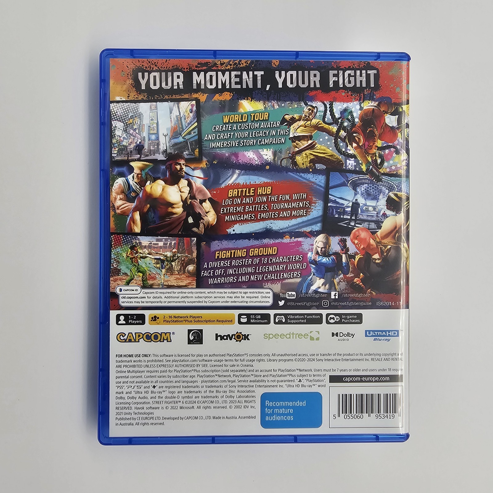 Street Fighter 6 – Sony Playstation 5 / PS5 Game Capcom Aus Mint Disc Free Post