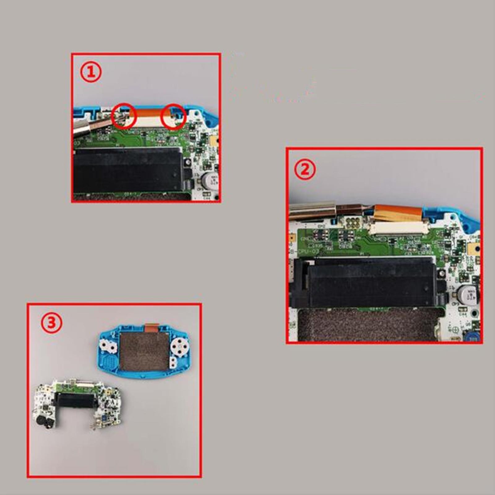 1 Set light Screen MOD LCD Backlight Kit For Nintendo GBA IPS Game Boy Advance m