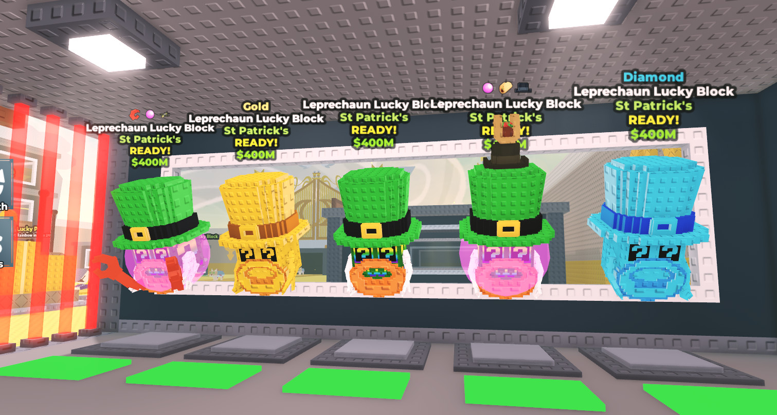 10 St. Patrick’s Premium Leprechaun Lucky Blocks – Steal a Brainrot