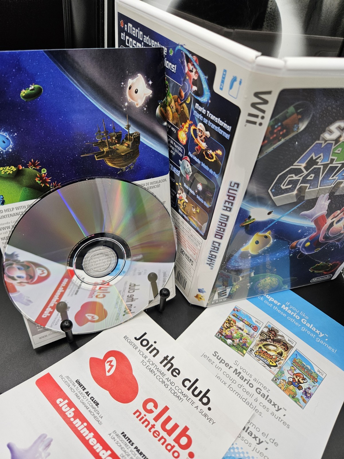 Super Mario Galaxy / Nintendo Wii / CIB / Clean / Tested / Read