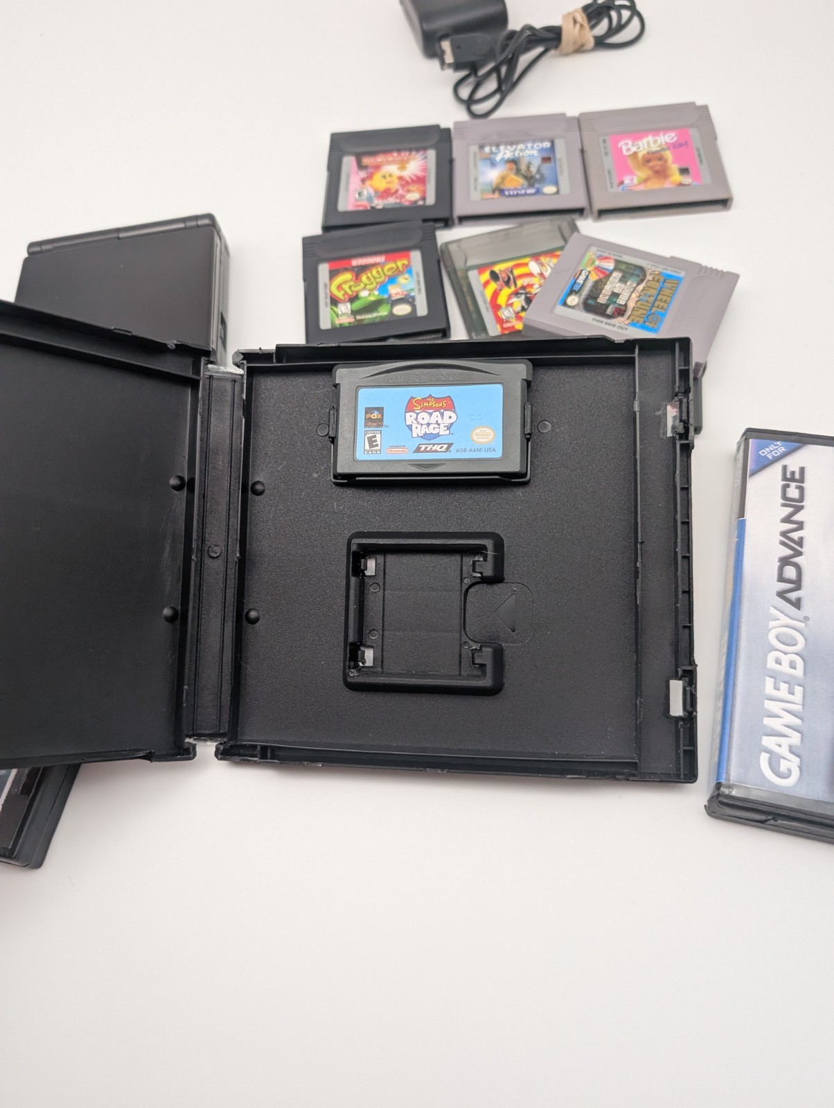 Nintendo Game Boy Advance SP Onyx Black Bundle Lot 11 Games Tested Authentic