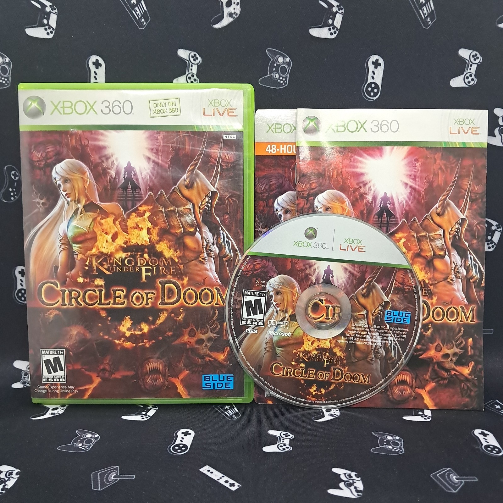 Kingdom Under Fire: Circle of Doom (Microsoft Xbox 360, 2008) CIB Very Good