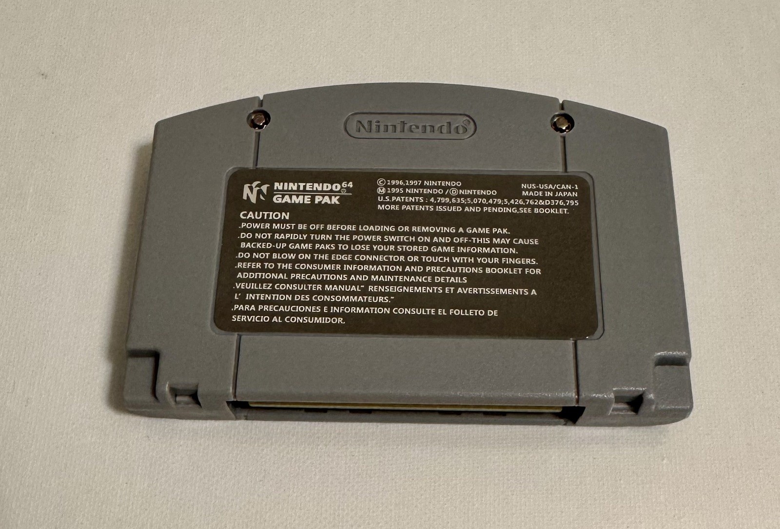 Paper Mario for Nintendo 64 N64 USA Version Cartridge